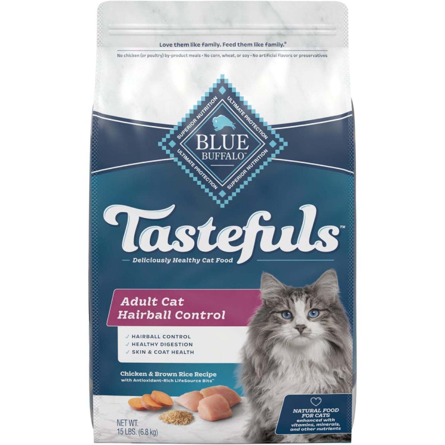 Blue Buffalo Indoor Hairball Control Adult Dry Cat Food