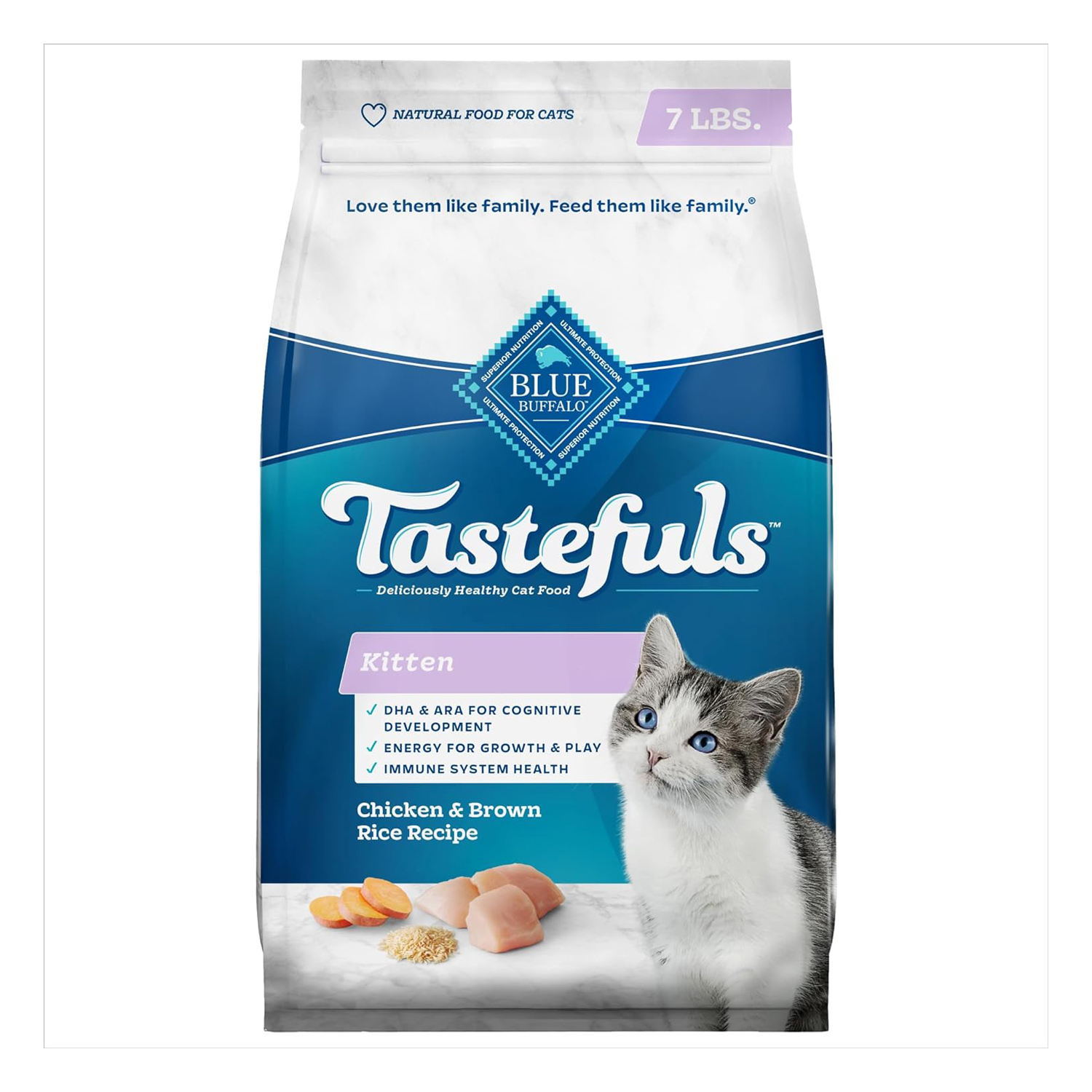 Blue Buffalo Tastefuls Kitten Food With DHA Dry Cat Food