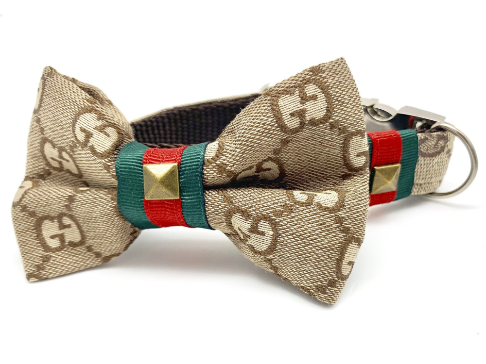 Boujee Cat Monogram Bow Tie