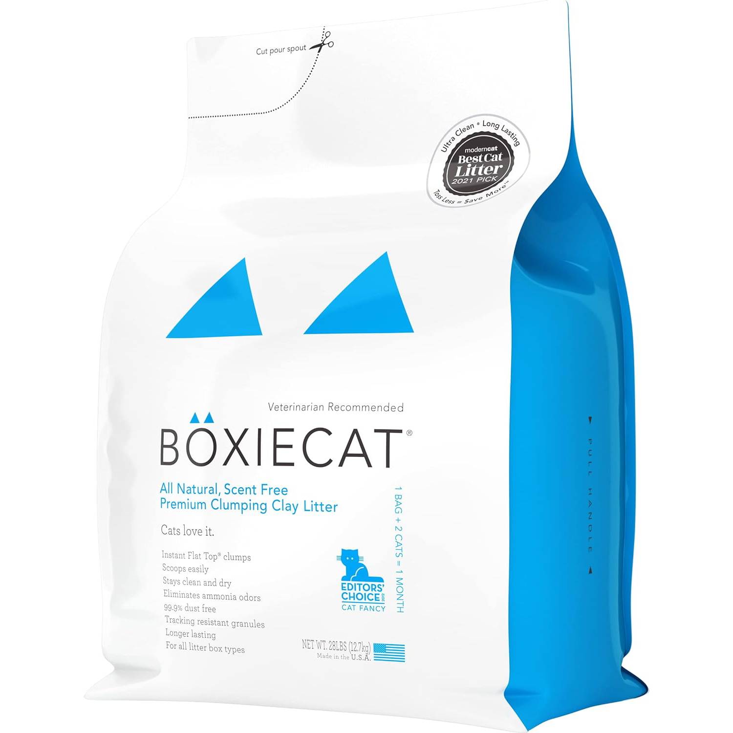 Boxiecat Premium Unscented Clumping Clay Cat Litter