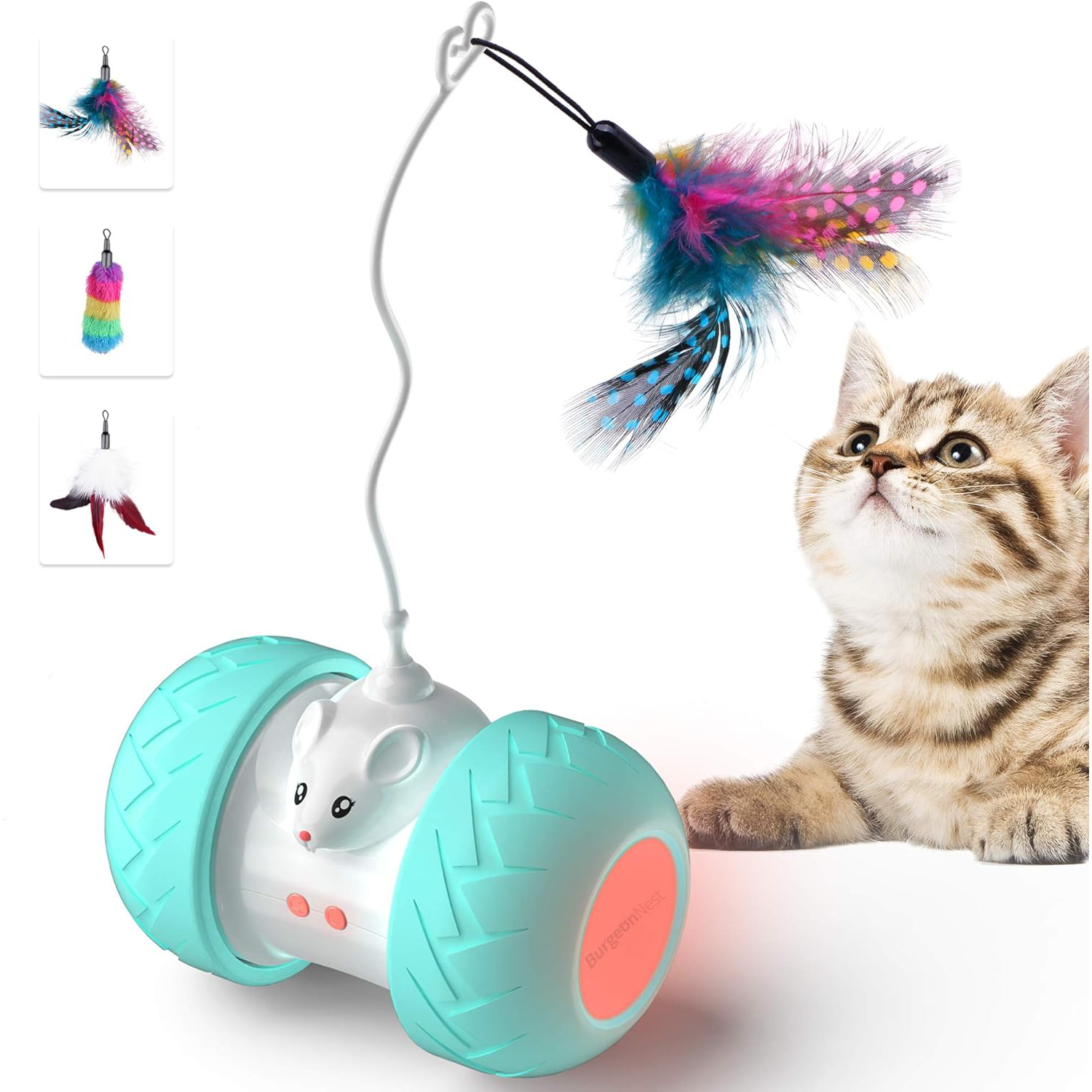 BurgeonNest Robot Cat Toy Interactive New