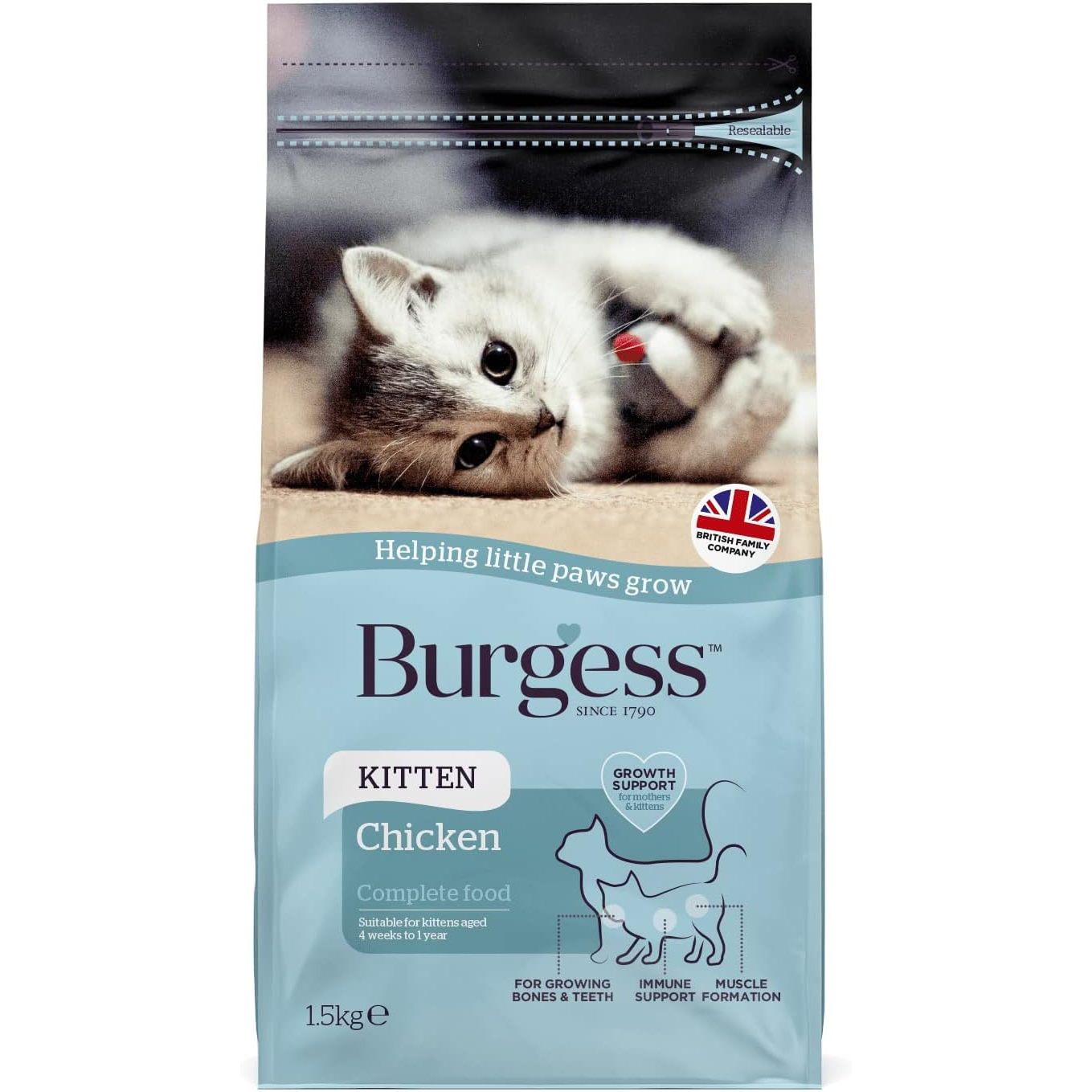 Burgess Dry Kitten Food Chicken
