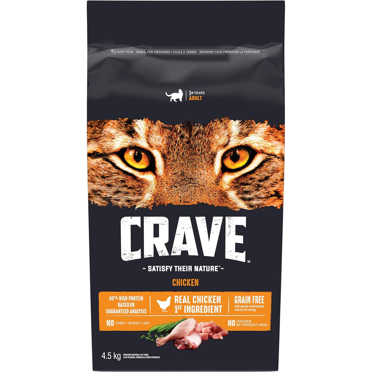 CRAVE Adult Dry Cat Food with Protein from Chicken