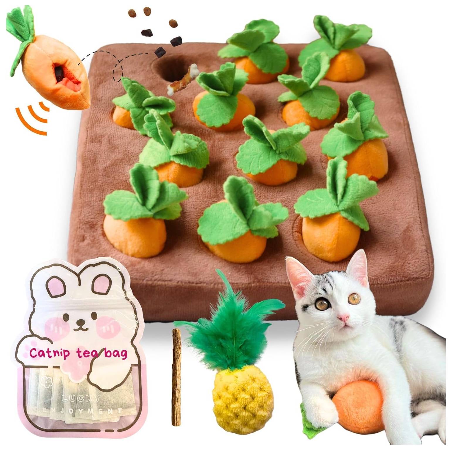 Carrot Catnip Cat Toy