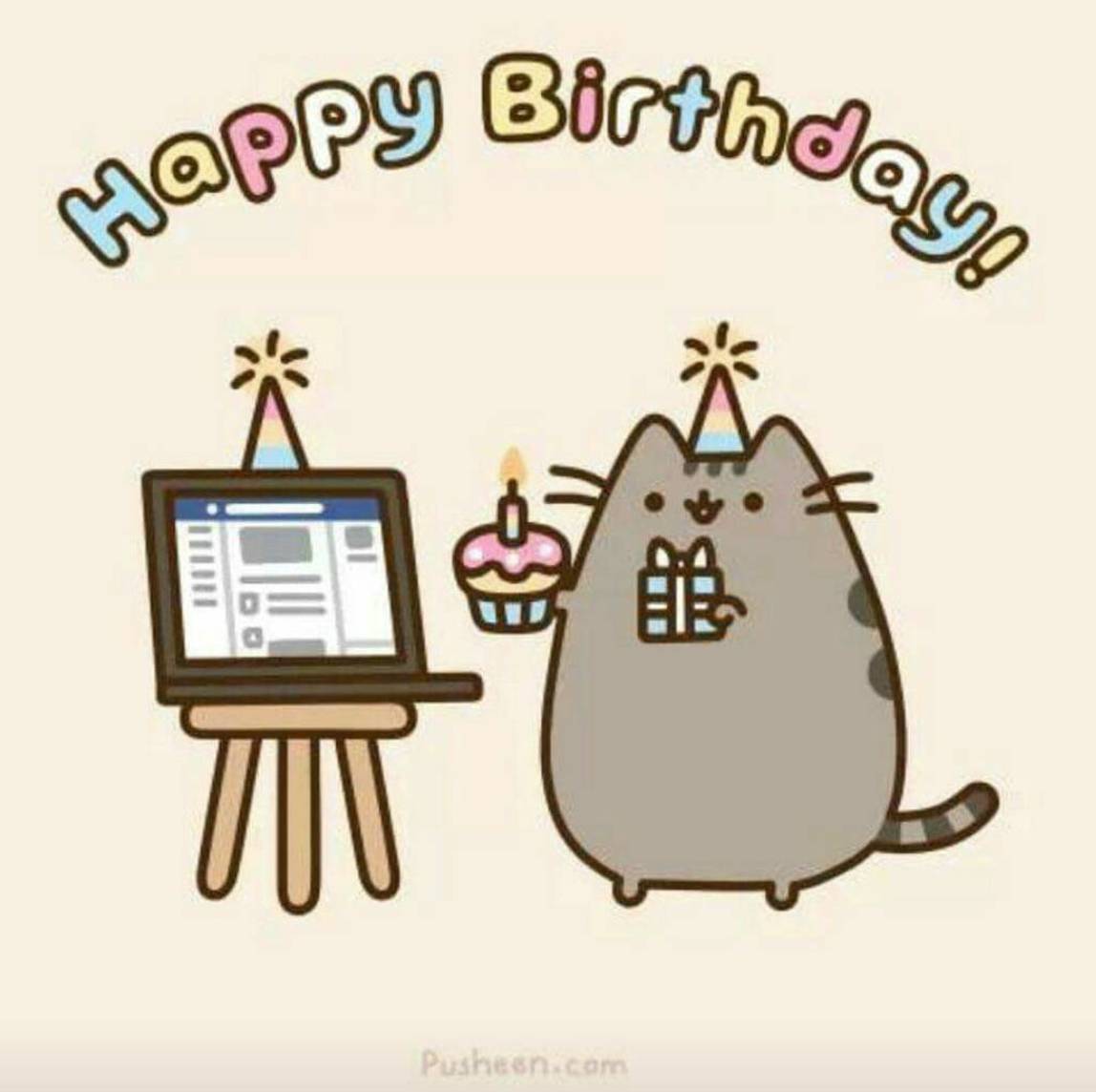 Cartoon Birthday Cat