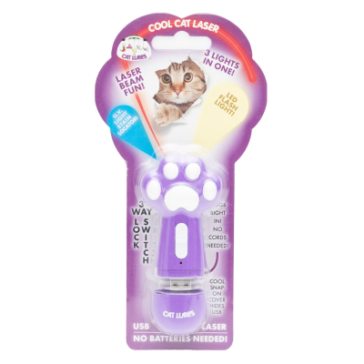 Cat Lures Cool Cat 3-in-1 Light USB Toy