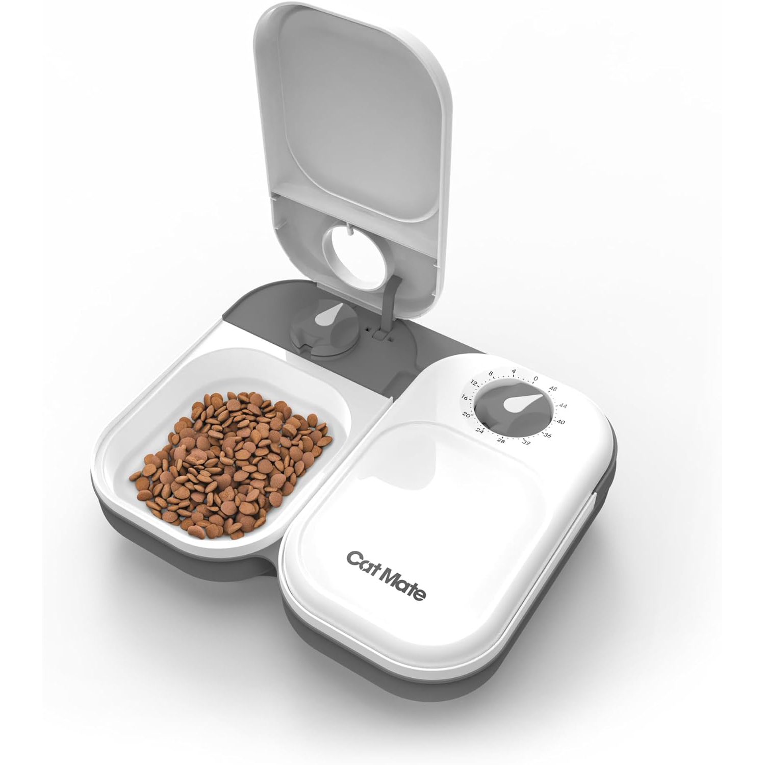Cat Mate C200 2 Meal Automatic Pet Feeder with Timer and Ice Pack For Cats And Small Dogs, For use with Wet and Dry Food