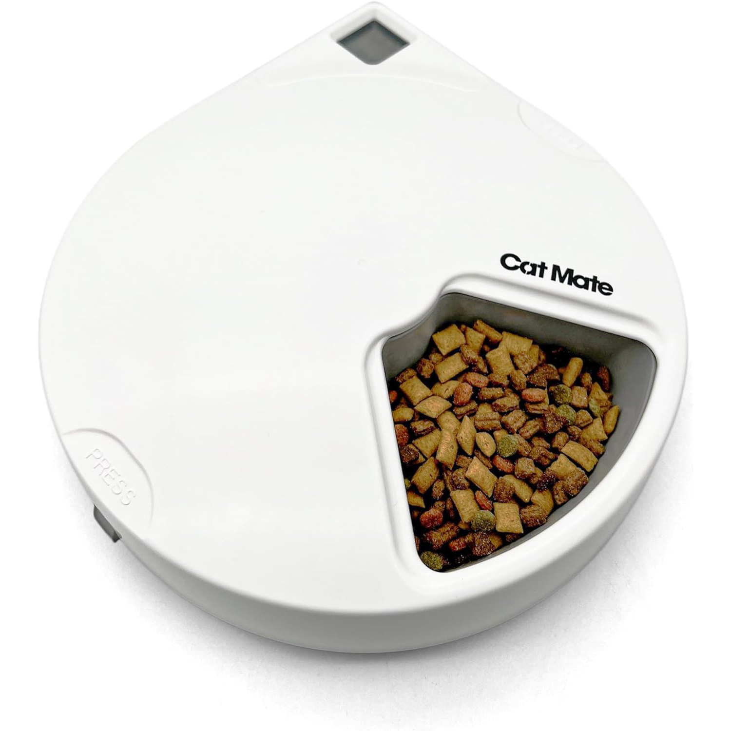 Cat Mate C500 Automatic 5 Bowl Pet Feeder with Digital Timer For Wet or Dry Pet Food