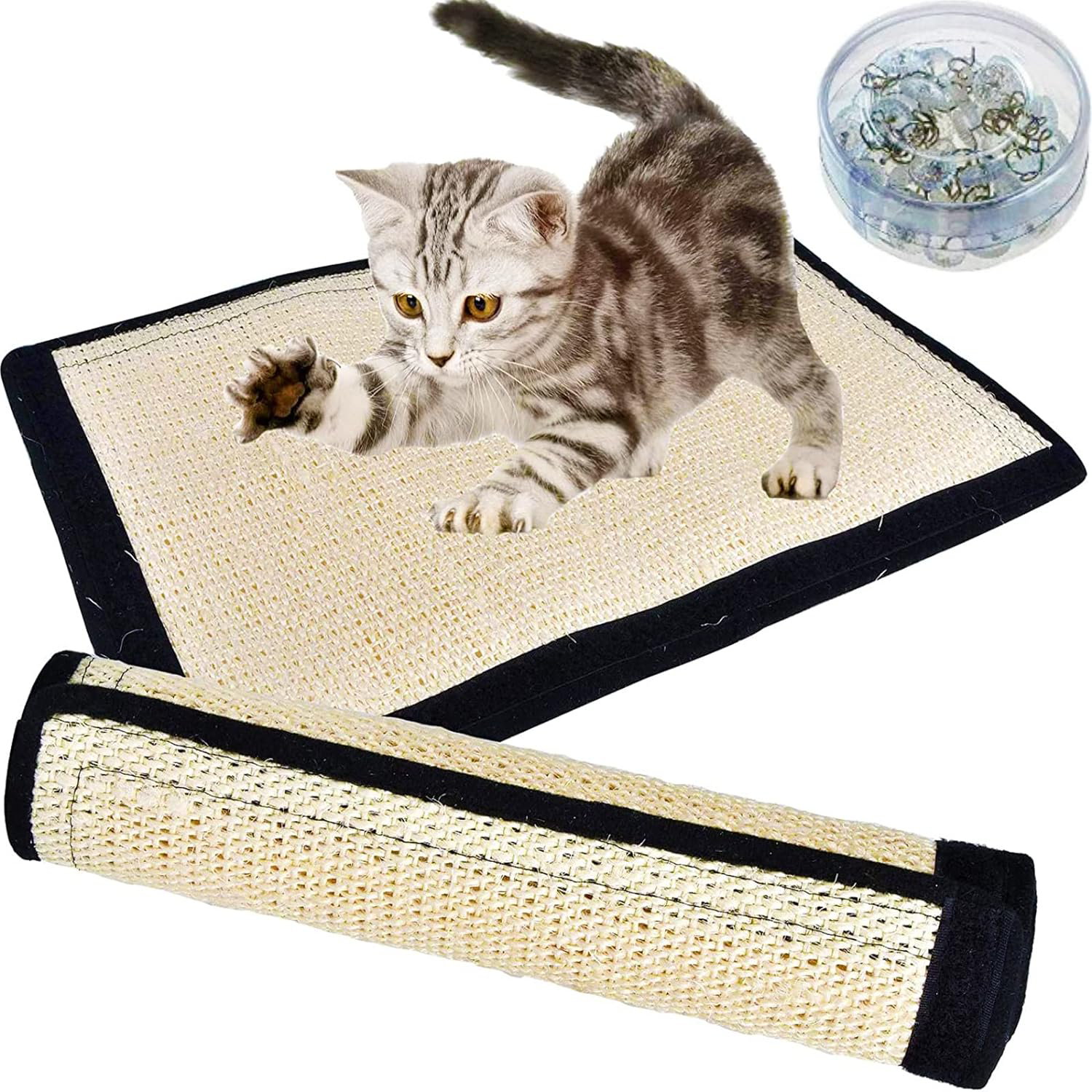 Cat Scratch Pad 2PK, Anti-Scratch Pads for Furniture, Kitty Scratching Bed New