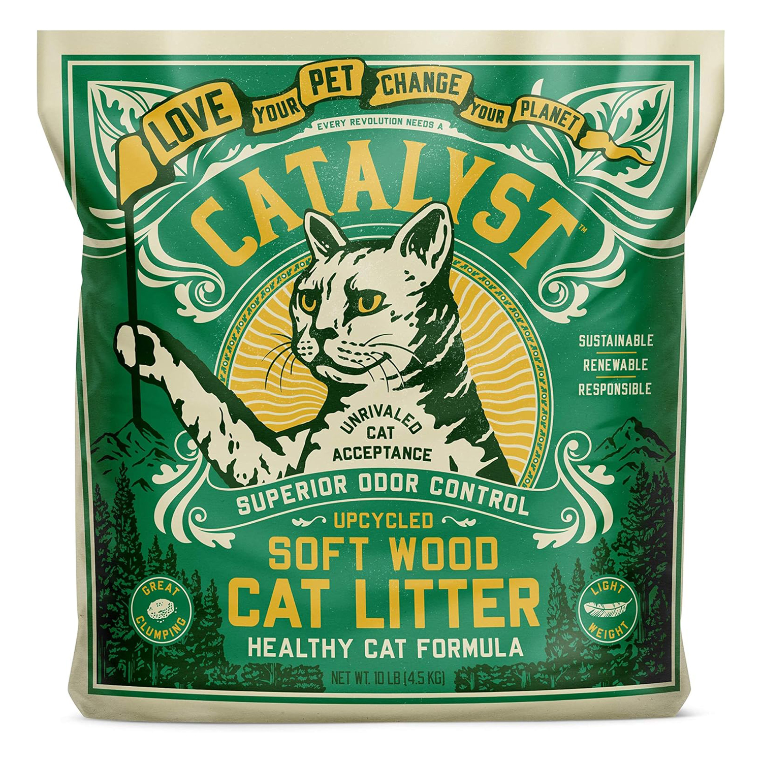Catalyst Upcycled Soft Wood Cat Litter Cat Formula