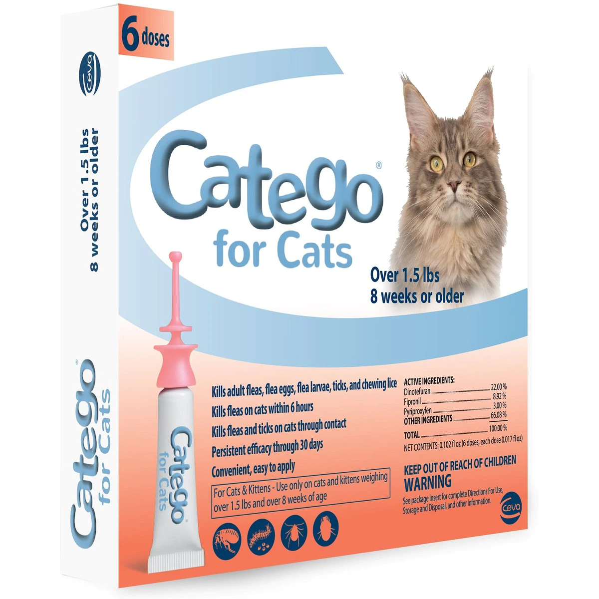 Catego Flea & Tick Spot Treatment for Cats