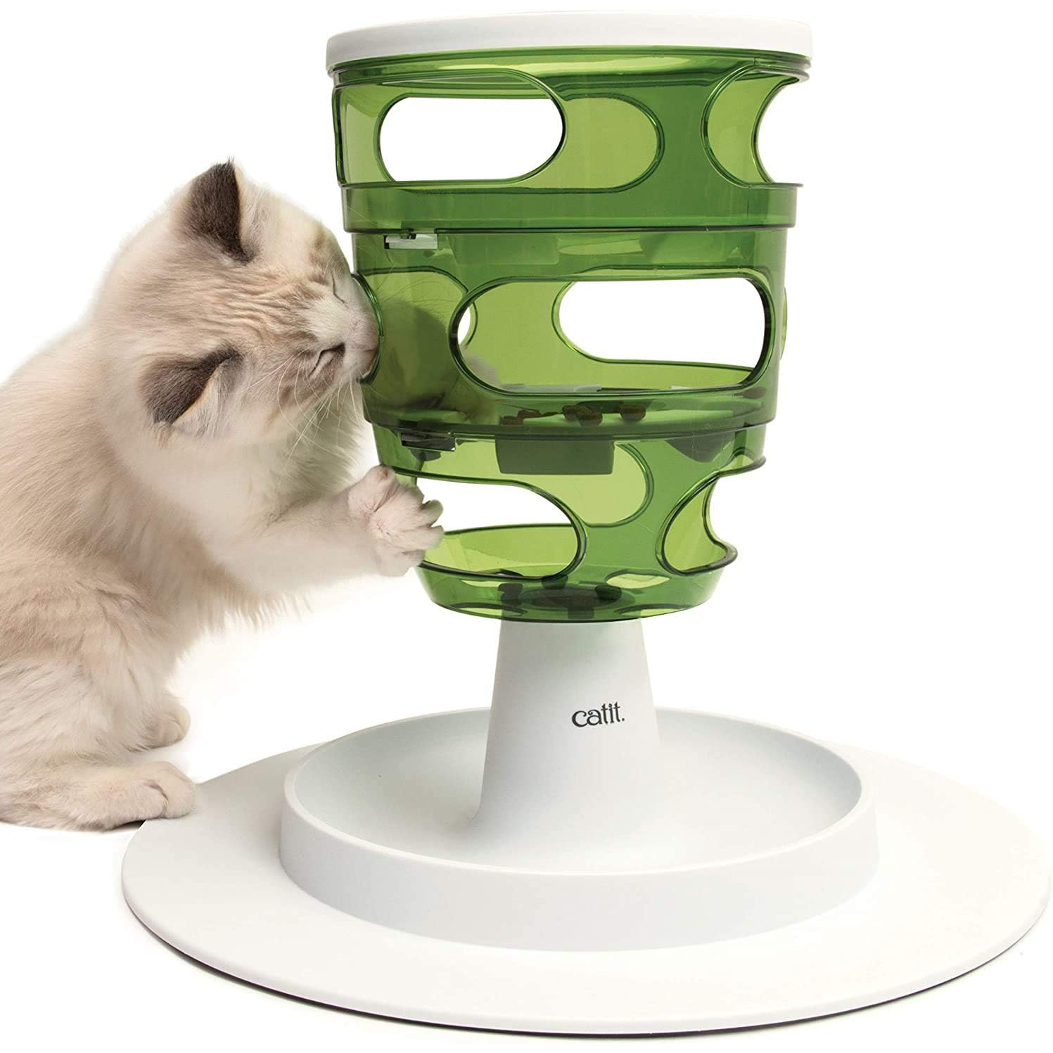 Catit Senses 2 Food Tree Sturdy Tree Shaped Slow Feeder New