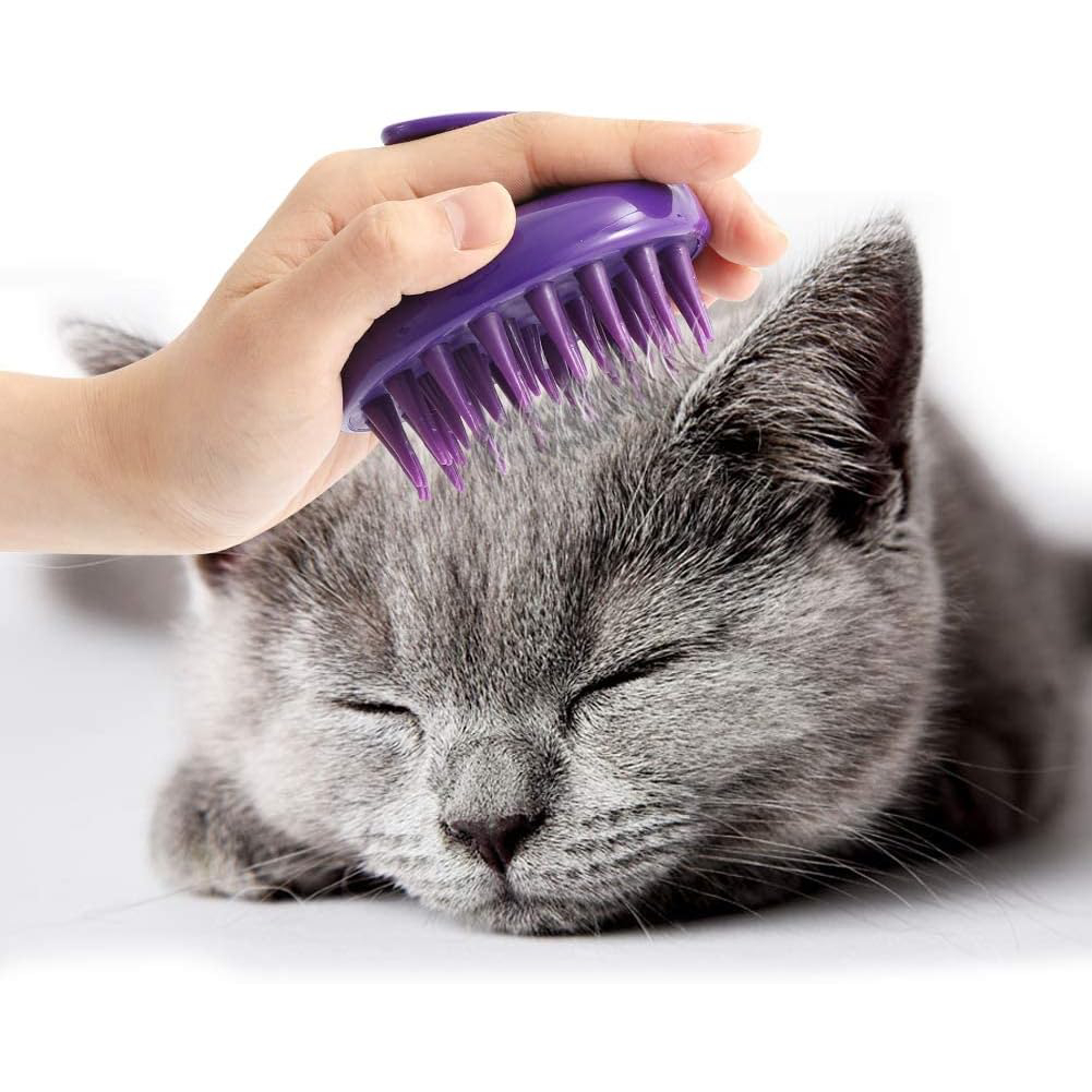 CeleMoon Cat Brush with Soft Rubber Pins, Washable Silicone Pet Brushes for Indoor Cats New