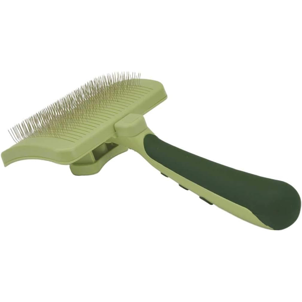 Coastal Pet Safari Dog Self-Cleaning Slicker Brush - Dog Deshedding Brush - Prevents Mats and Tangled Hair - For Dogs with Short or Long Hair - Small - 7_ x 3.6_ new