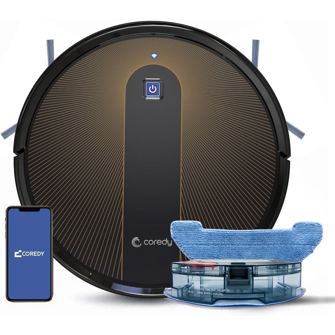 Coredy R750 Robot Vacuum Cleaner, Compatible with Alexa Mopping System
