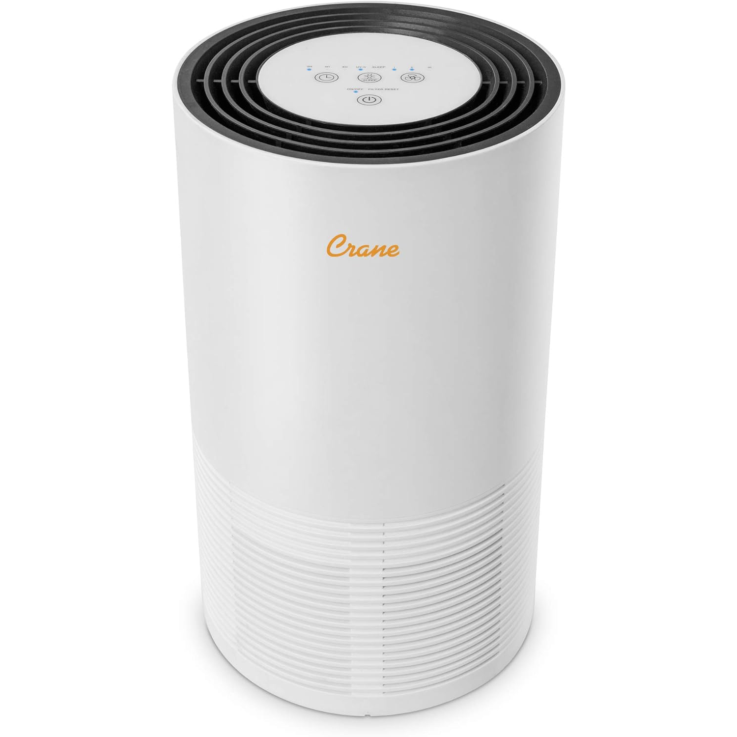 Crane Air Purifier with True HEPA Filter, Germicidal UV Light, 300 Sq Feet Coverage, Timer Function, Sleep Mode, Washable Particle Filter, EE-5068 new