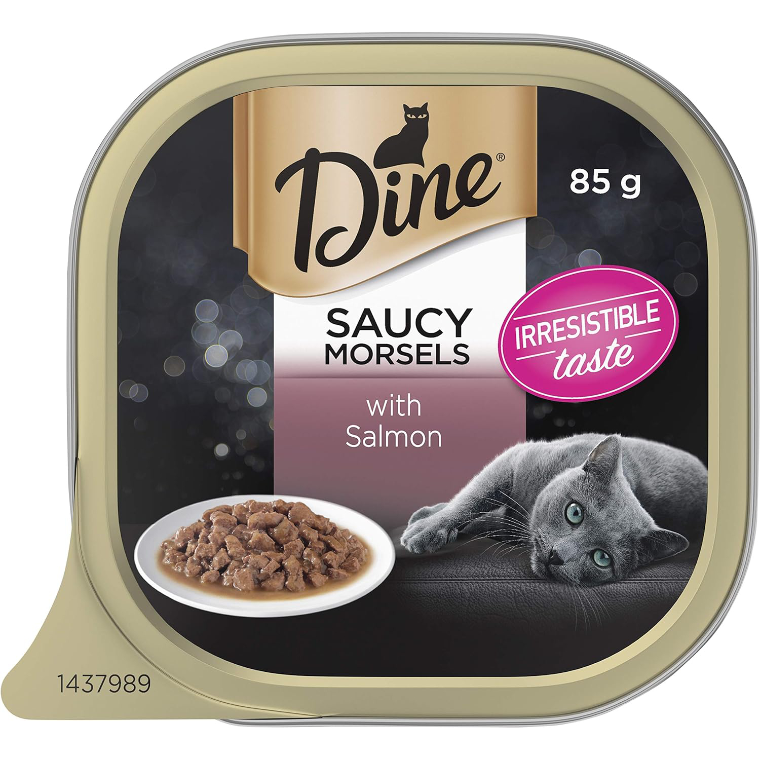 Dine Saucy Morsels With Salmon Wet Cat Food