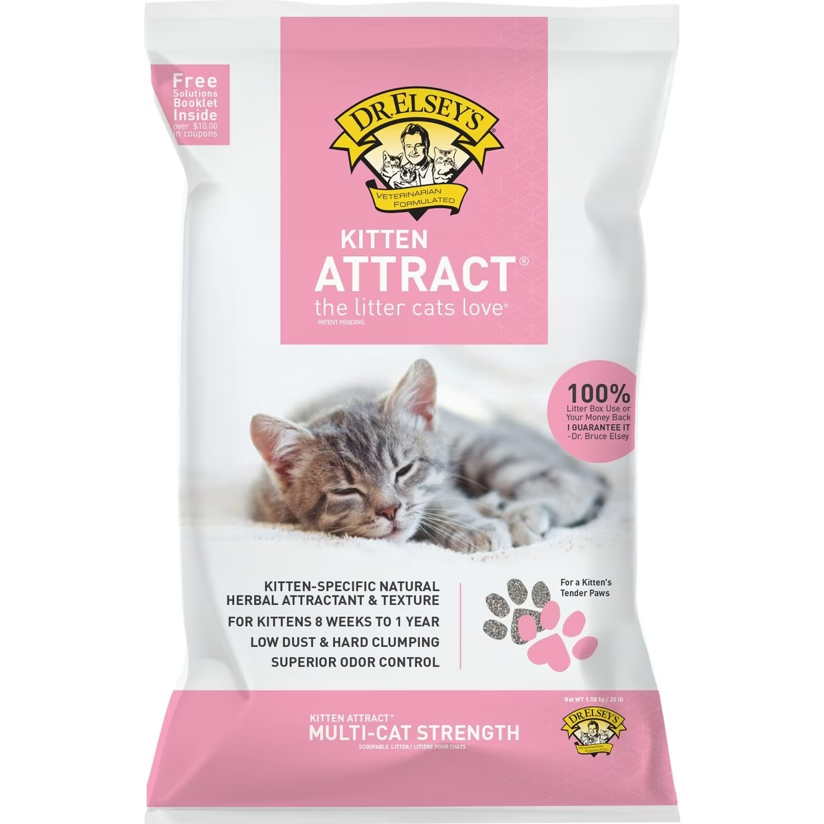 Dr. Elsey_s Kitten Attract Clumping Clay Cat Litter New