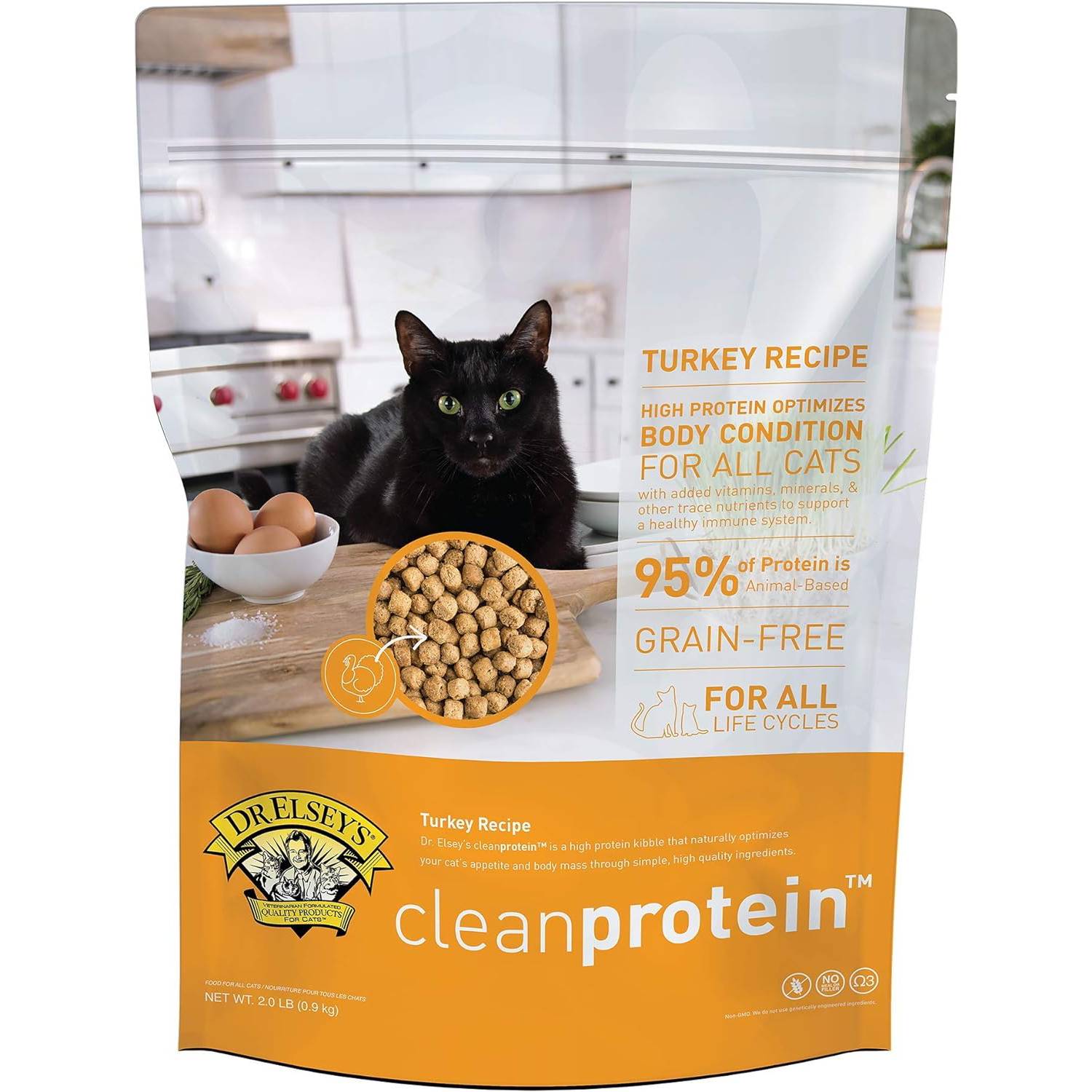 Dr. Elsey's Clean Protein Turkey Recipe Grain-Free Dry Cat Food