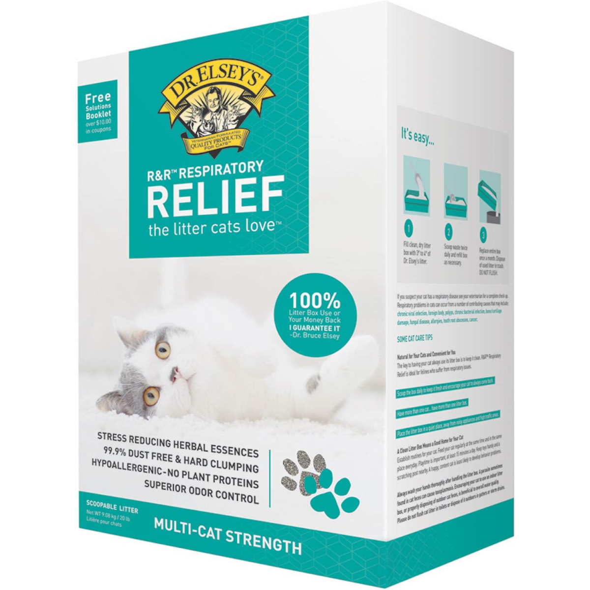 Dr. Elsey’s Precious Cat Respiratory Relief Unscented Clumping Clay Litter