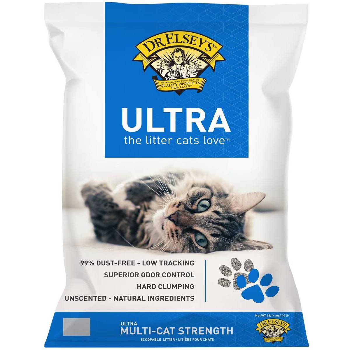 Dr. Elsey's Ultra Unscented Clumping Clay Cat Litter