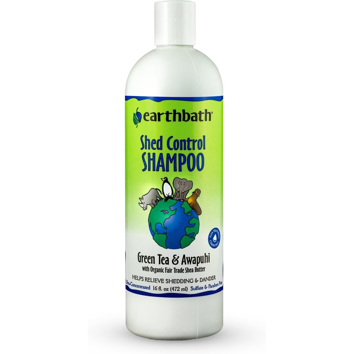 Earthbath Shed Control Green Tea & Awapuhi Dog & Cat Shampoo