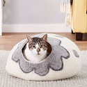 Earthtone Cozy Wool Cat Bed