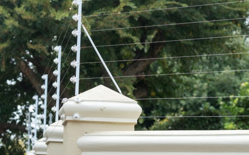 Electric wired fence