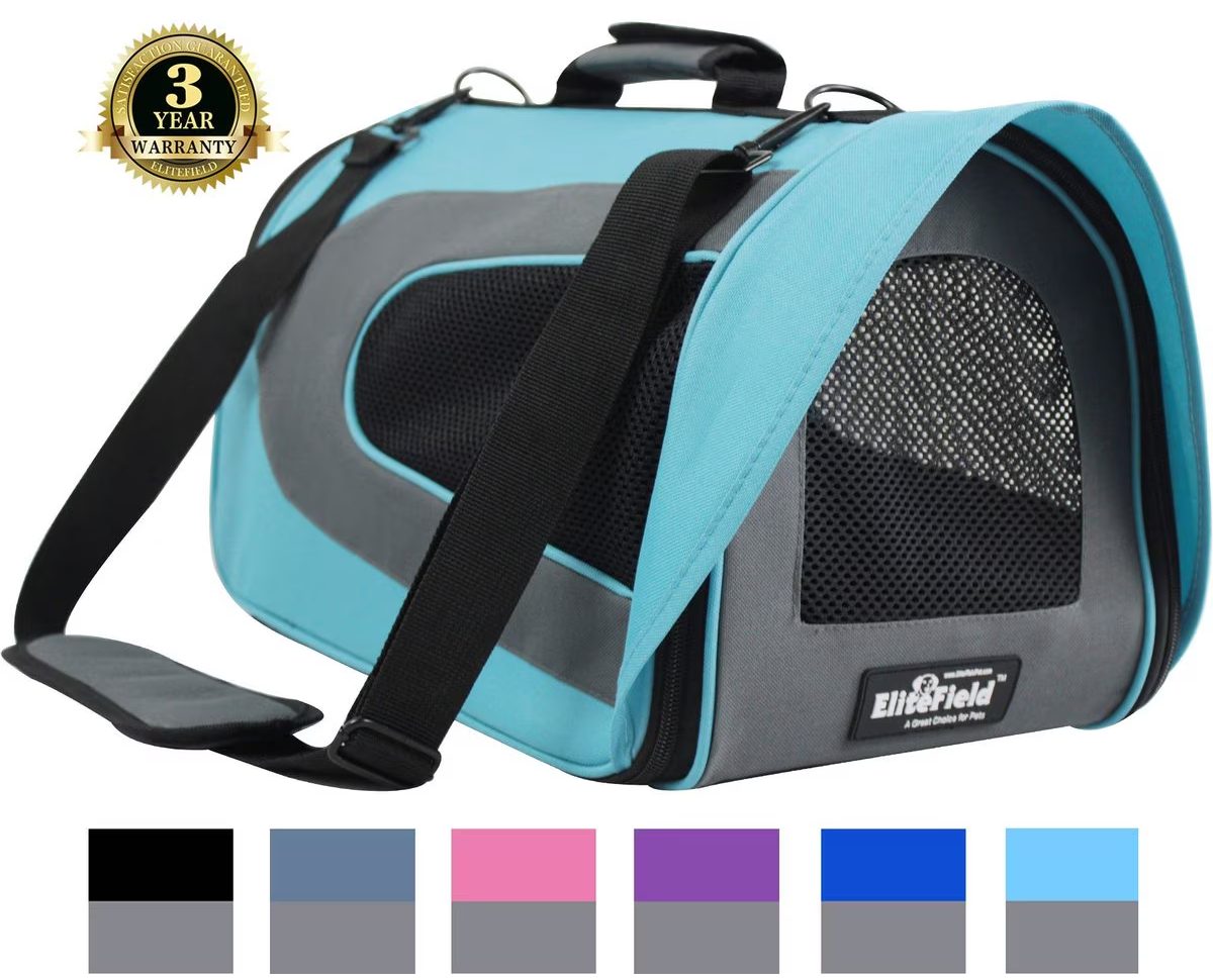 EliteField Deluxe Soft Airline-Approved Cat Carrier Bag