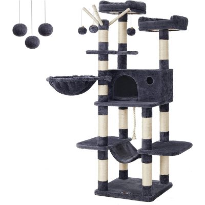 FEANDREA Cat Tree Tower 64.6 Inches