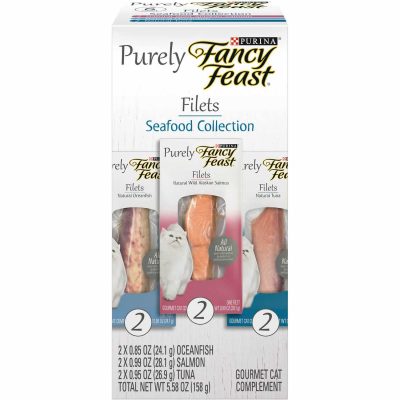 Fancy Feast Purely Filets Natural Variety Pack Cat Food Topper