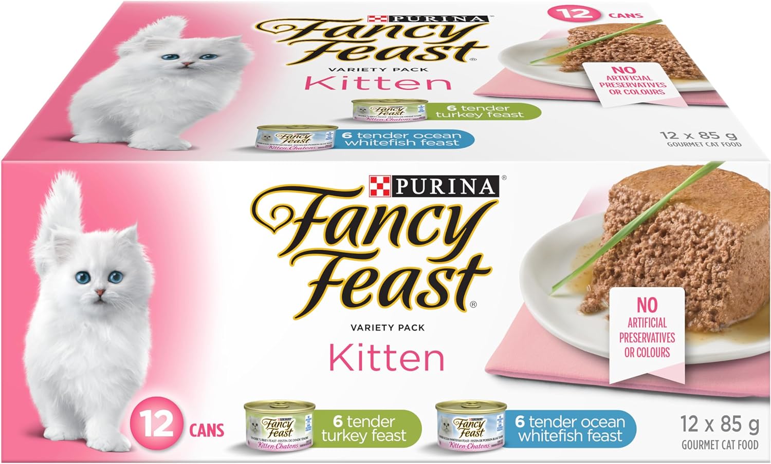 Fancy Feast Wet Kitten Food Variety Pack 2 Flavour