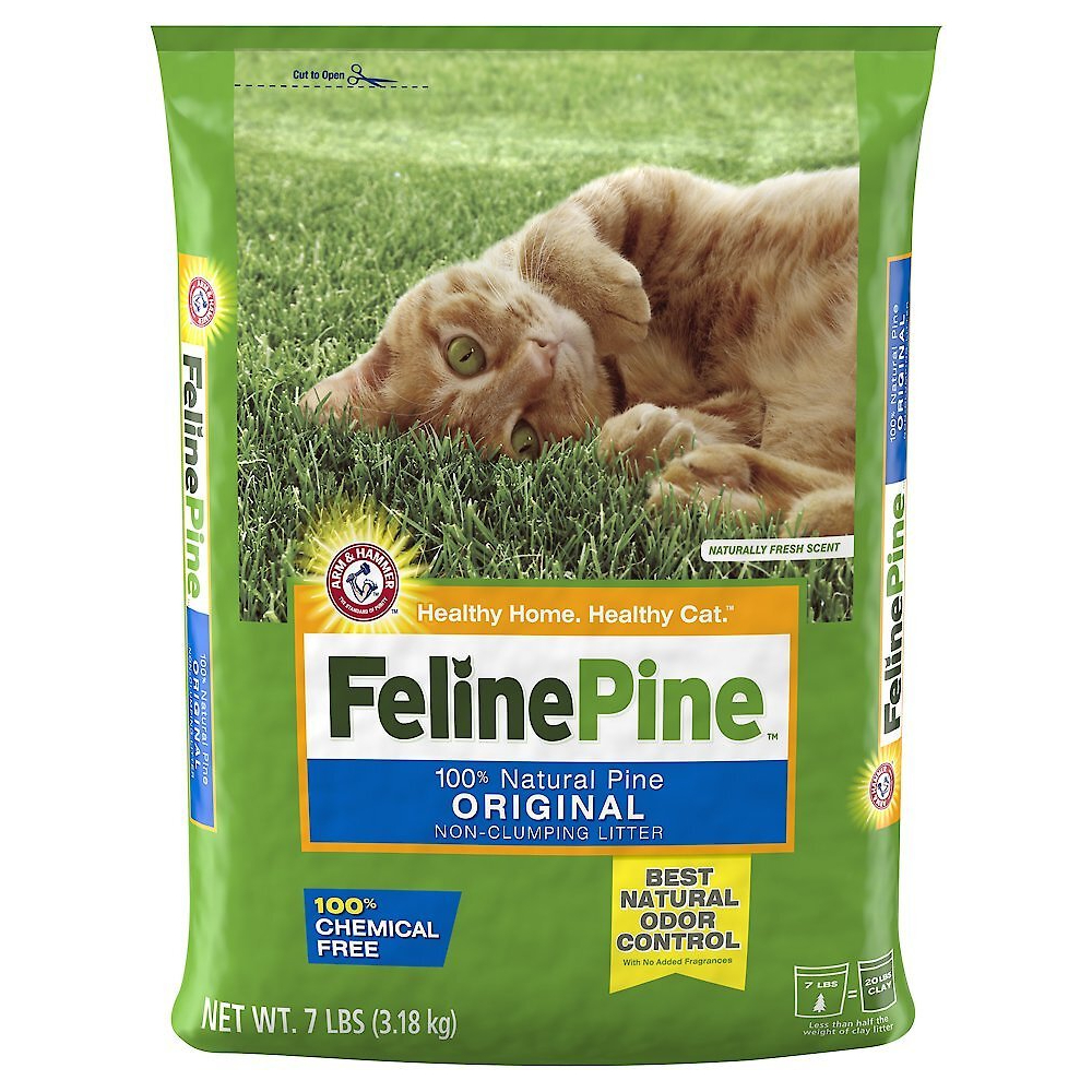 Feline Pine Original Non-Clumping Wood Cat Litter New