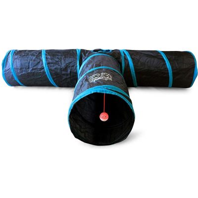 Feline Ruff 12” Premium 3-Way Collapsible Tunnel Cat Toy