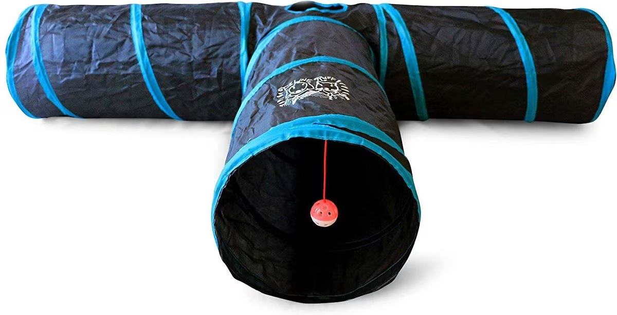 Feline Ruff 12_ Premium 3-Way Collapsible Tunnel Cat Toy