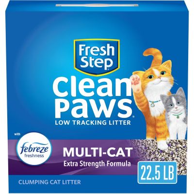 Fresh Step Clean Paws Multi-Cat Scented Clumping Clay Cat Litter
