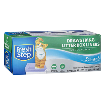 Fresh Drawstring Litter Box Liner