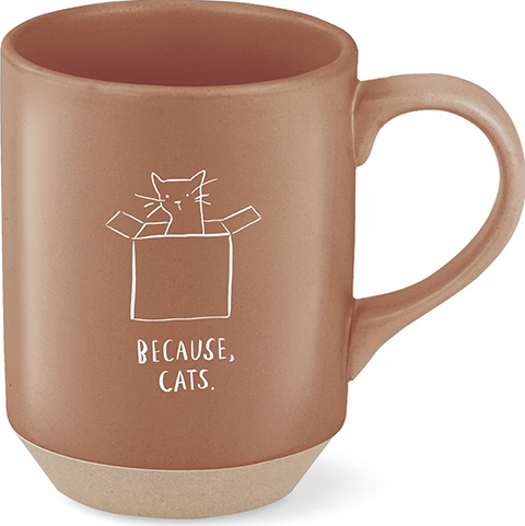 Fringe Studio Because Cats Stoneware Mug