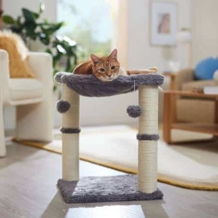 Frisco 20-in Faux Fur Cat Tree