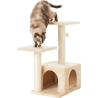 Frisco Faux Fur Cat Tree & Condo