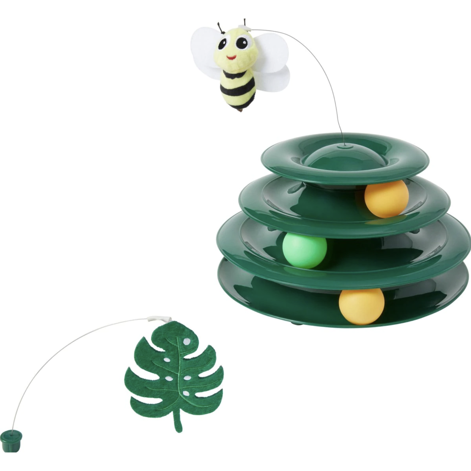 Frisco Bee & Leaf Cat Tracks Cat Toy with Catnip