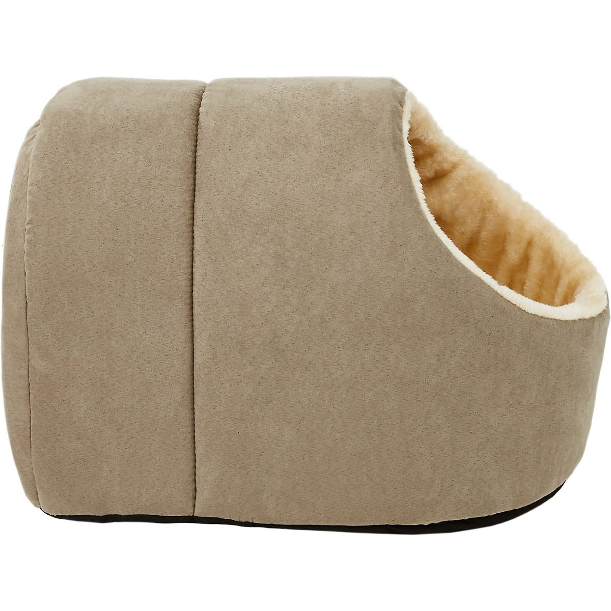 Frisco Faux Suede Covered Cave Cat Bed New