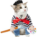 Frisco Front Walking French Artist Cat Costume