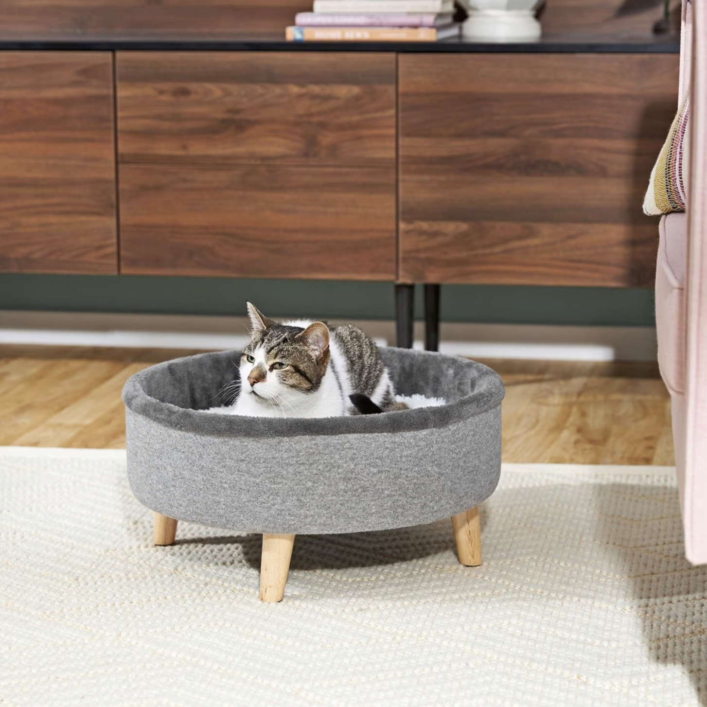 Frisco Modern Elevated Cat Bed