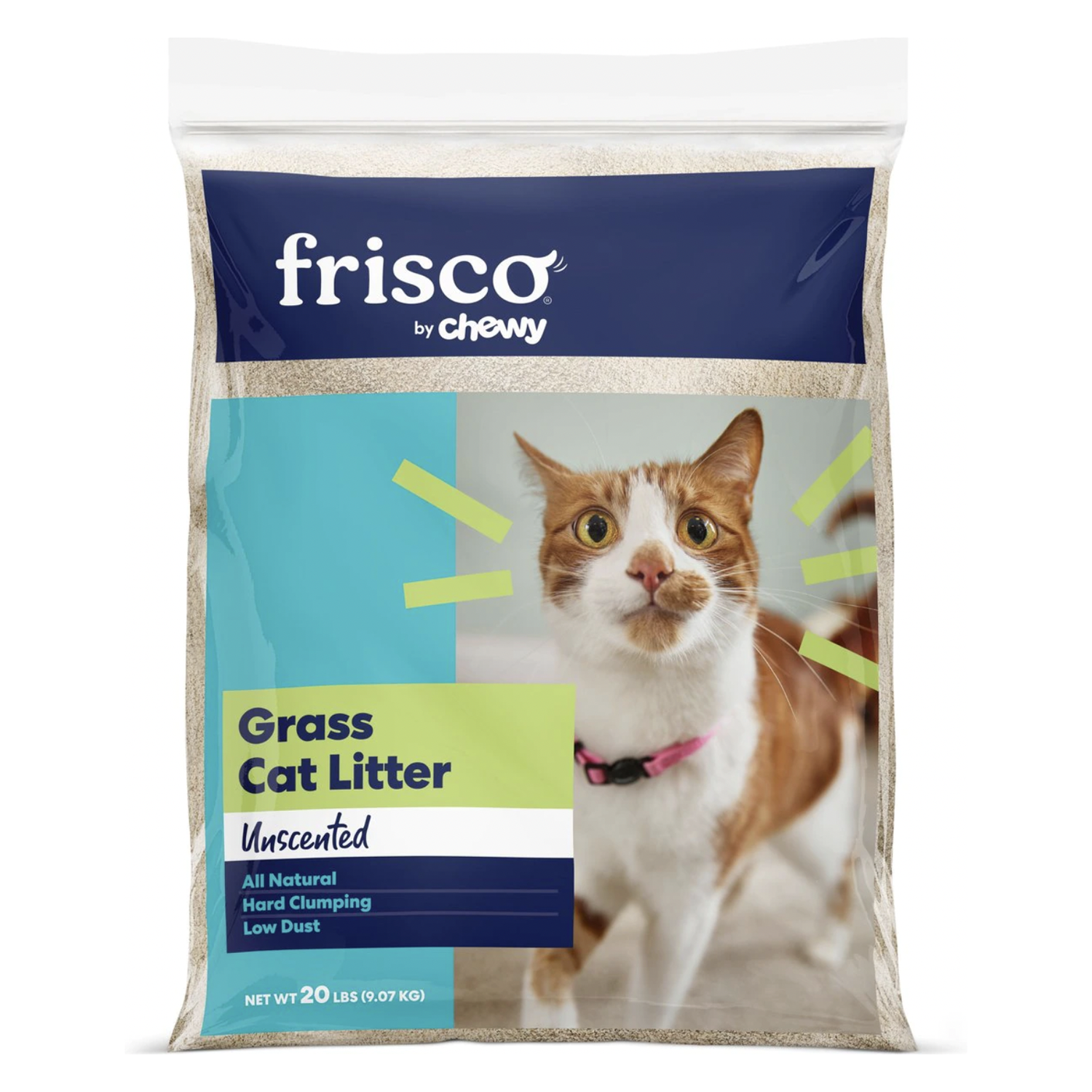 Frisco Natural Unscented Clumping Grass Cat Litter