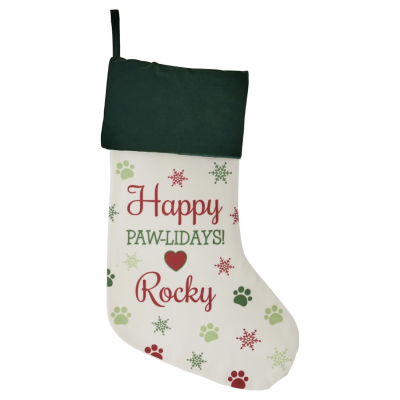 Frisco Personalized Paws Holiday Stocking