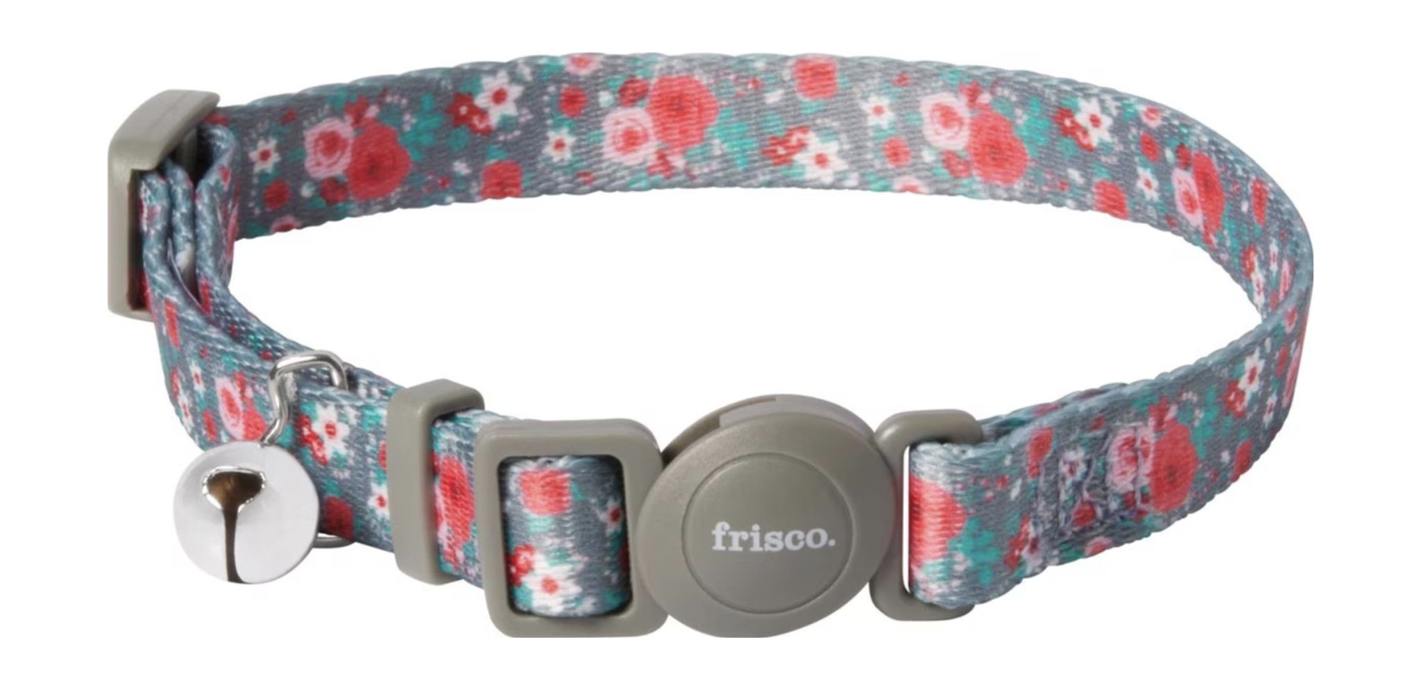 Frisco Rose Polyester Breakaway Cat Collar with Bell