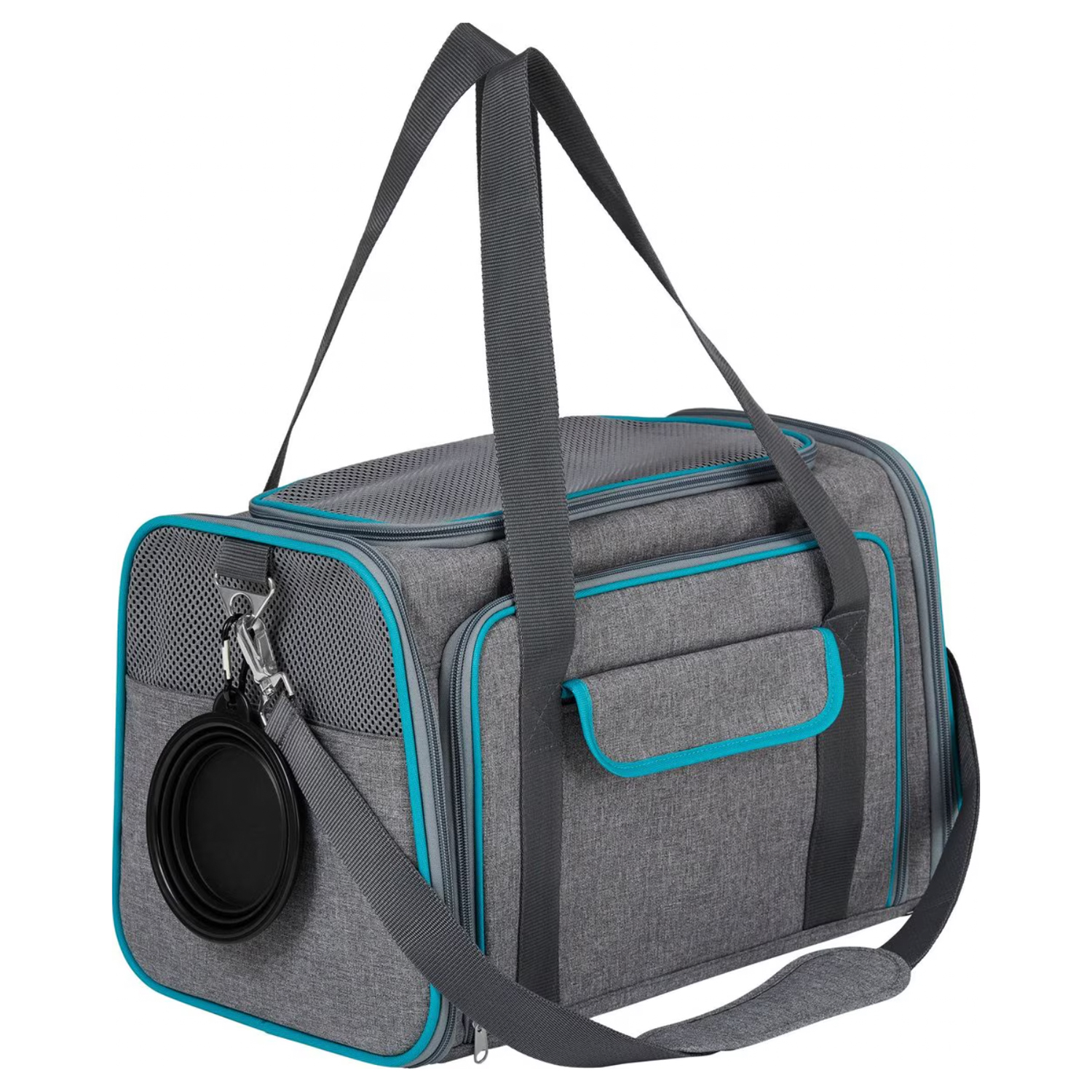 Frisco Single Soft Sided Expandable Airline Compliant Dog & Cat Carrier