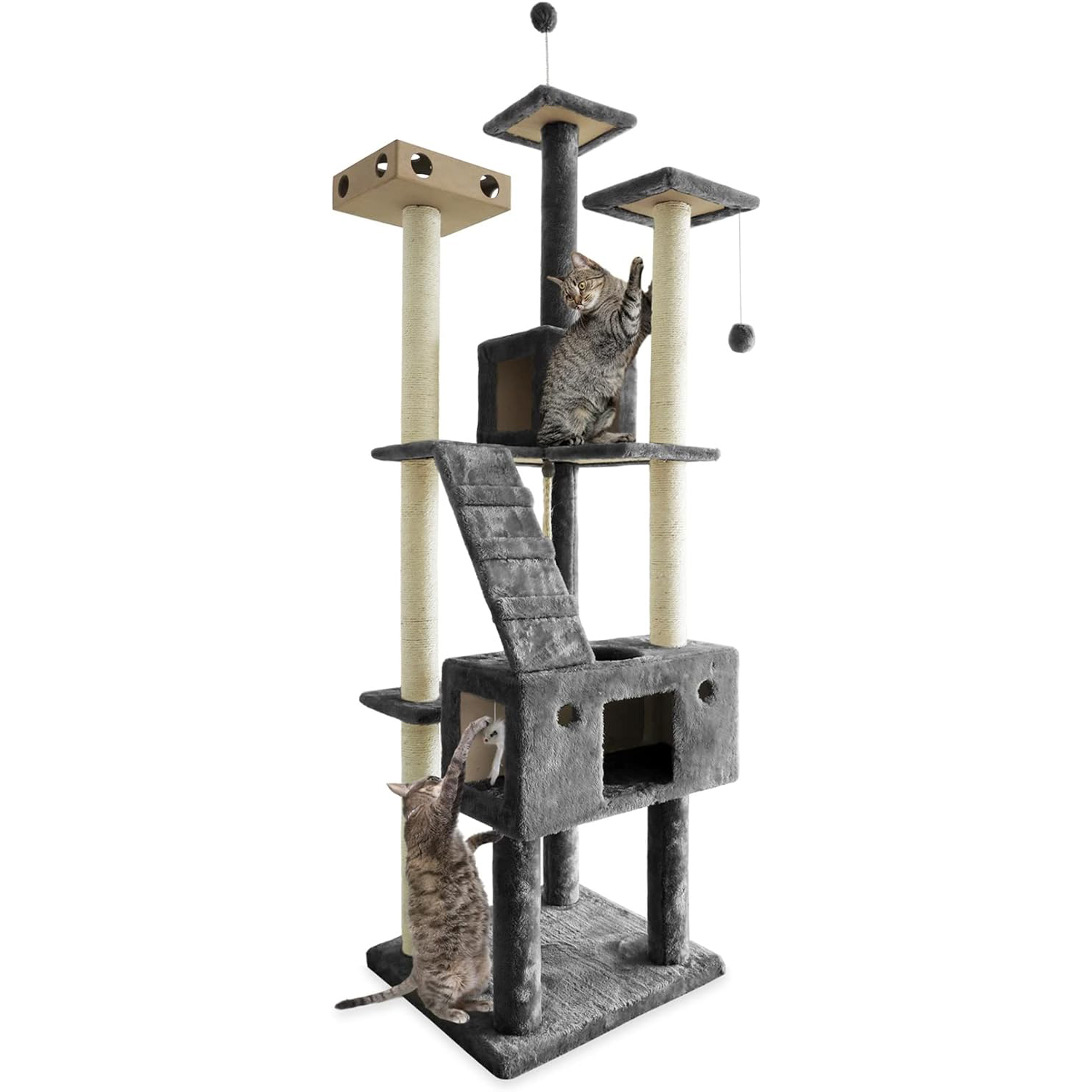 Furhaven 69.3 Tall Cat Tree for Indoor Cats