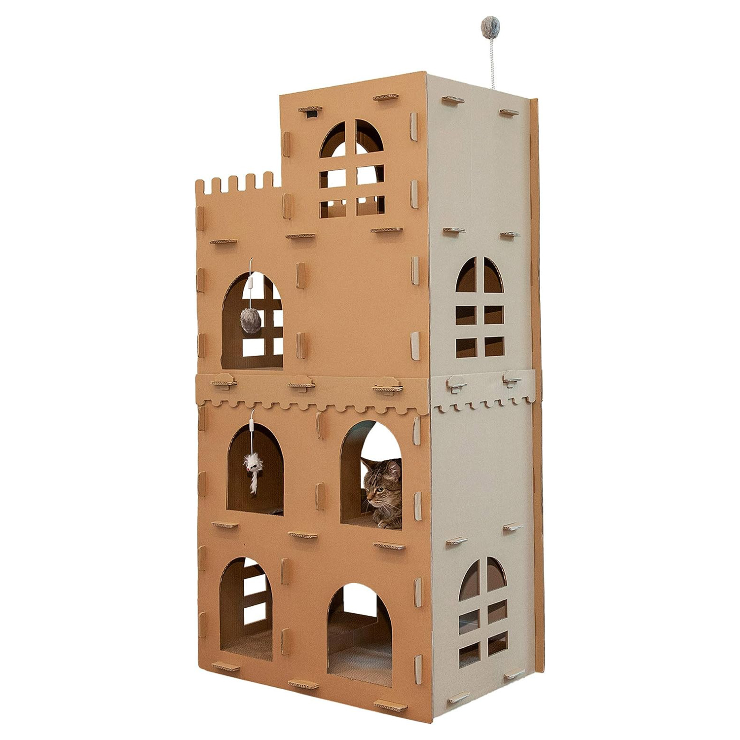 Furhaven Multi-Level Cardboard Cat Condo